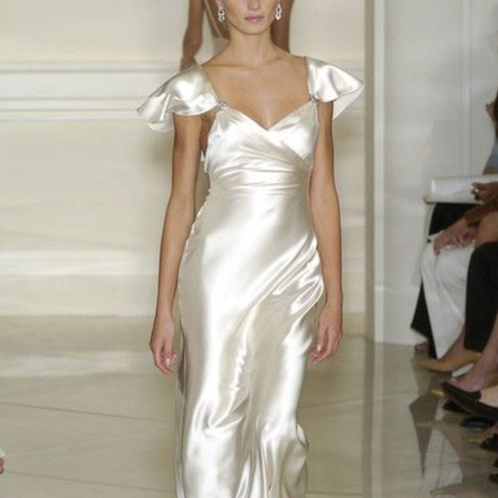 In Search Of: Ralph Lauren 2005 White Silk Dresses - Picture 2 of 3